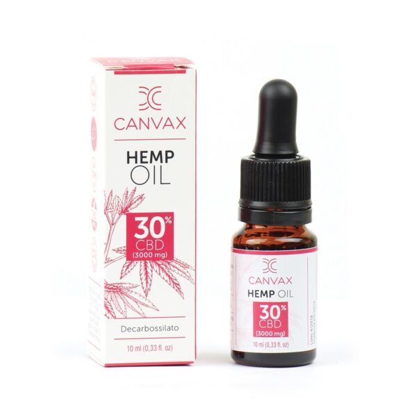 Olio di canapa 30% cbd Canvax Made in Italia